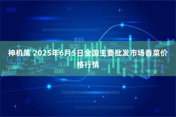神机策 2025年6月5日全国主要批发市场香菜价格行情