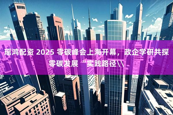 瑶鸿配资 2025 零碳峰会上海开幕，政企学研共探零碳发展 “实践路径\